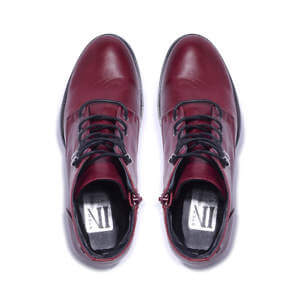 Carl Scarpa Ocean Bordo Leather Ankle Boots